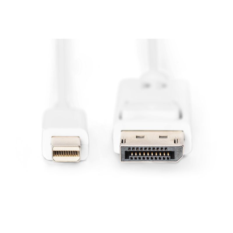DISPLAYPORT CONNECTION CABLE MINI DP - DP M/M 2.0M W/INTERLOCK DP1.1A CONFORM, WH - Imagen 3 de 3