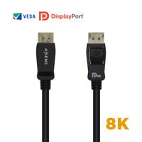 Miniatura 3 de AISENS - CABLE DISPLAYPORT CERTIFICADO V1.4 8K@60HZ, DP/M-DP/M, NEGRO,