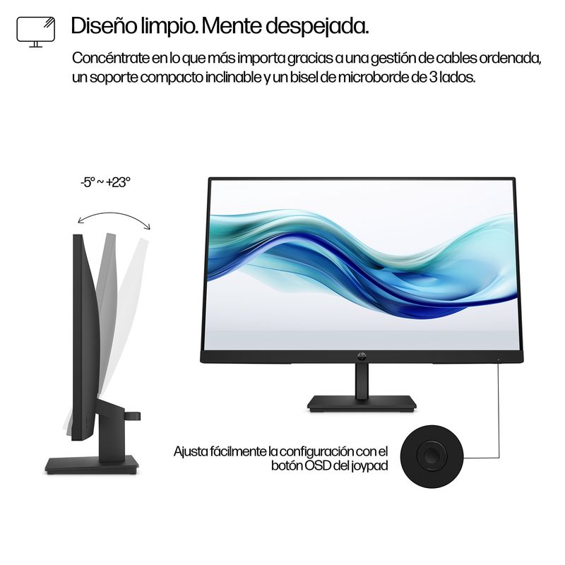HP Monitor FHD HP Series 3 Pro de 23,8 pulgadas - 324pf Series 3 Pro 23.8" LCD IPS Full HD HDMI VGA - Imagen 14 de 15