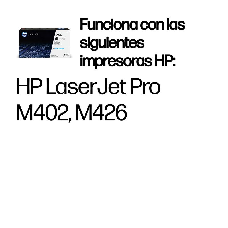 TONER HP 26A NEGRO CF226A - Imagen 3 de 6
