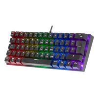 Miniatura 3 de TECLADO MECANICO ULTRA COMPACTO MARS GAMING MK60 ITALIANO BLACK SWITCH AZUL PR100Hz ANTI-GHOSTING
