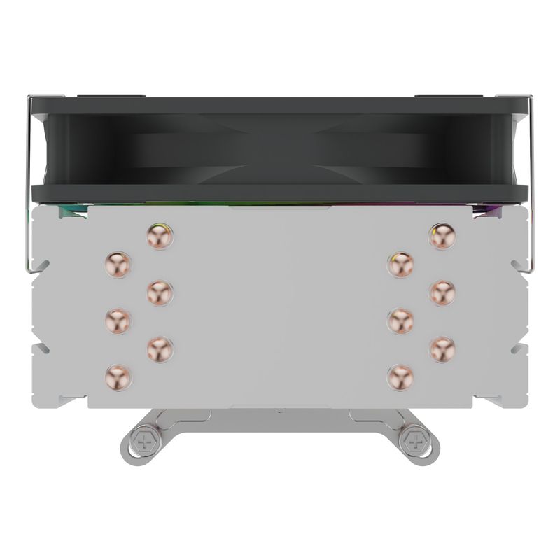 VENTILADOR CON DISIPADOR PARA CPU UNYKA UNYCOOL H60 ARGB 9 ASPAS 120mm COMPATIBLE TODO INTEL + AM4 - Imagen 4 de 5