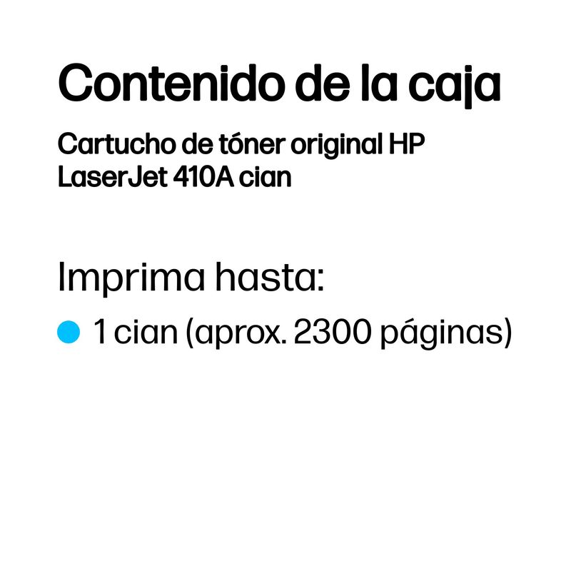 TONER HP CYAN 410A CF411A - Imagen 4 de 8