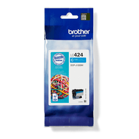 Miniatura 1 de LC424C CYAN INK CARTRIDGE - SINGLE PACK. PRINTS ABOUT 750 PA
