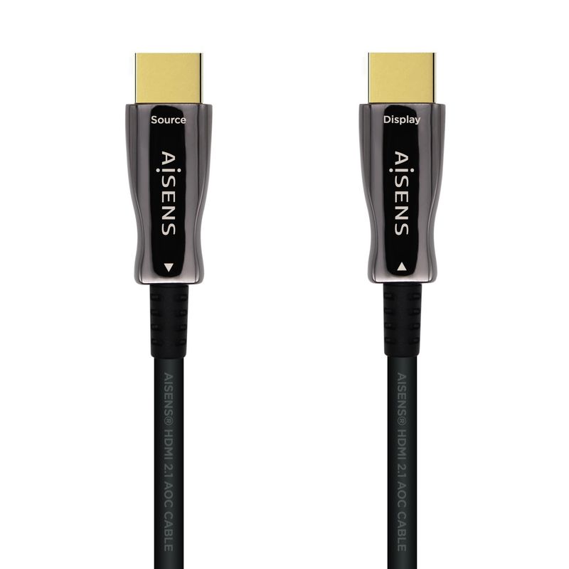Aisens Cable hdmi tipo-a estandar macho a macho V2.1 AOC ultra alta velocidad 25m negro - Imagen 3 de 5