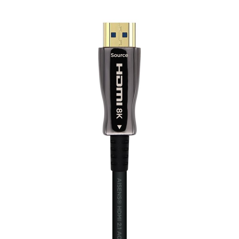 Aisens Cable hdmi tipo-a estandar macho a macho V2.1 AOC ultra alta velocidad 25m negro - Imagen 4 de 5