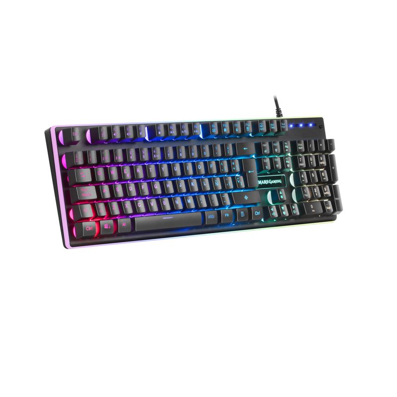 Mars Gaming MK320ES Tecl Full RGB H-Mec Reposamuñ - Imagen 5 de 10