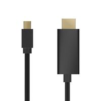 Miniatura 3 de Aisens - Cable Conversor Mini Dp A Hdmi, Mini Dp/M-Hdmi/M, Negro, 3.0M