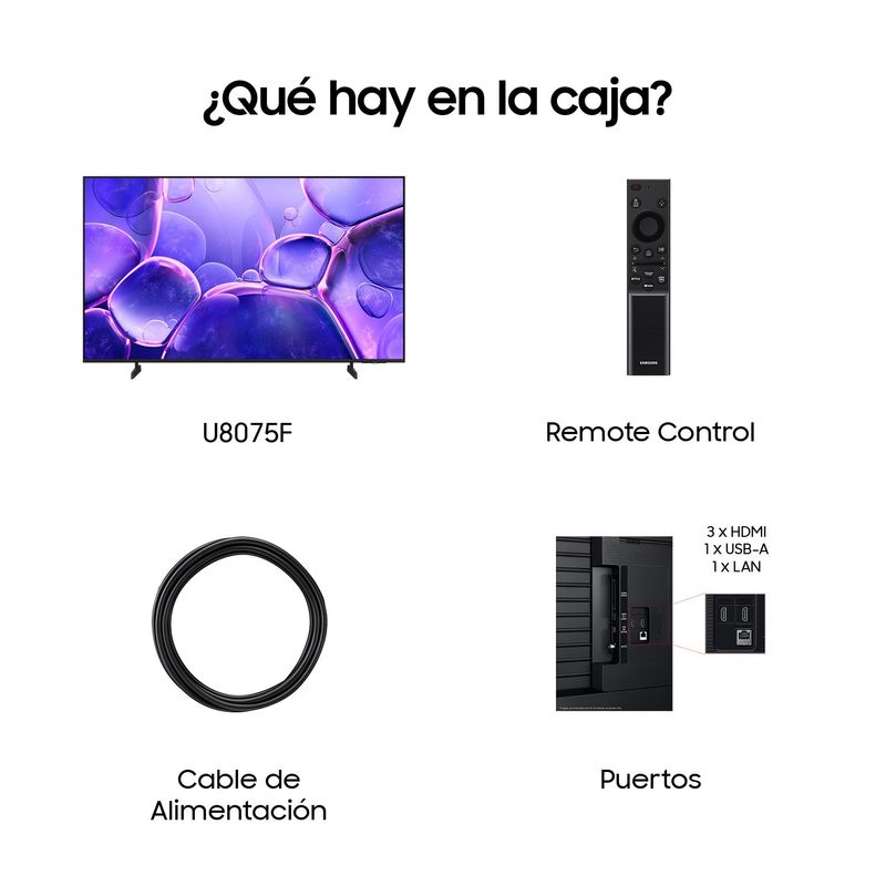 TELEVISOR LED SAMSUNG TU75U8075FUXXC SMART TV 75" 4K - Imagen 10 de 12