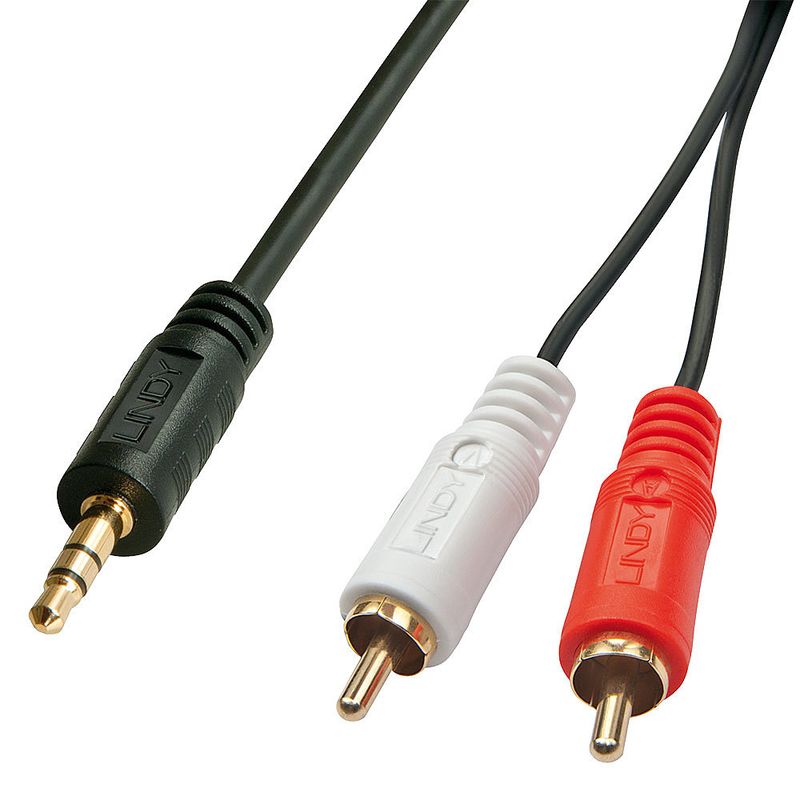 AUDIO CABLE 2XPHONO-3 5MM/1M - Imagen 2 de 3