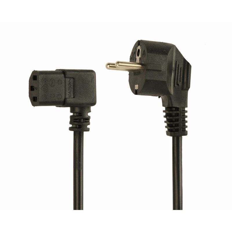 CABLE ALIMENTACION GEMBIRD SCHUKO A C13 90 GRADOS 1,8M - Imagen 2 de 7