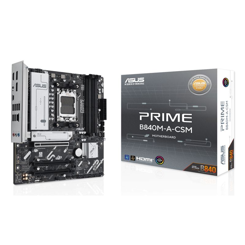 Asus AMD PRIME B840M-A-CSM Socket AM5 - Imagen 2 de 9