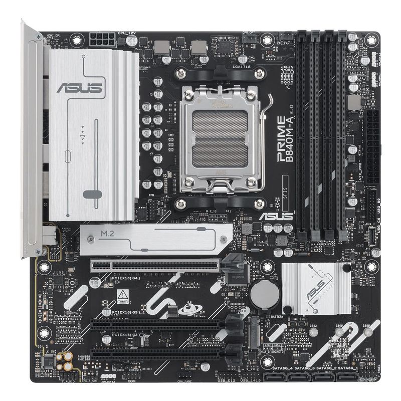 Asus AMD PRIME B840M-A-CSM Socket AM5 - Imagen 3 de 9