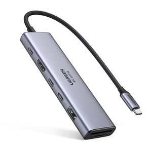 HUB UGREEN 7 IN 1 HDMI 2 X USB C 3.2 /1 USB-A 3.2 +SD/ TF+PD