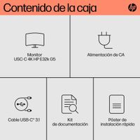 Miniatura 6 de HP Monitor USB-C 4K HP E32k G5   31.5" LCD IPS 4K Ultra HD HDMI Altavoces