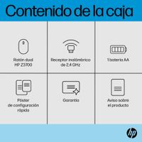 Miniatura 8 de RATON HP Z3700 DUAL NEGRO INALAMBRICO
