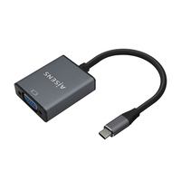 Miniatura 1 de AISENS Conversor Aluminio USB-C a VGA, USB-C/M-HDB15/H, Gris, 15cm