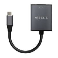 Miniatura 3 de AISENS Conversor Aluminio USB-C a VGA, USB-C/M-HDB15/H, Gris, 15cm