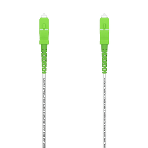 AISENS Cable Fibra      ptica Latiguillo G657A2 3 0 9 125 SMF Simplex CPR DCA LSZH  SC APC SC APC  Blanco  100 m