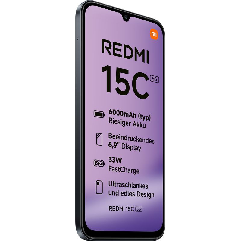 XIAOMI Redmi 15C 6.9" 5G 4GB/128GB Negro - Imagen 4 de 5
