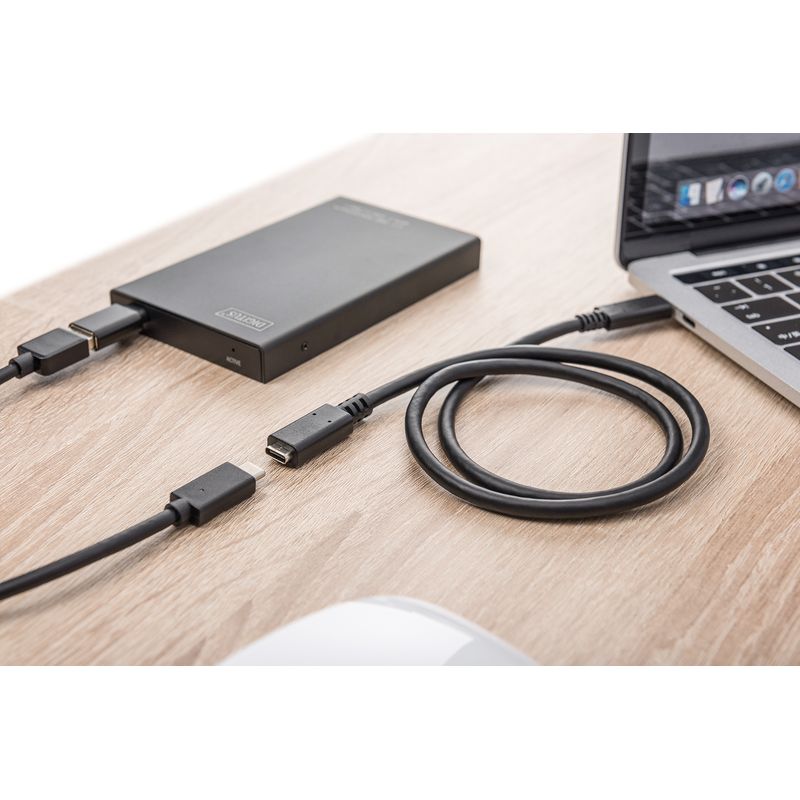 USB Type-C extension cable type C M/F 0.7m full featured Gen2 5A 10GB Versi n 3.1 CE sw - Imagen 6 de 6