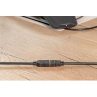 Miniatura 3 de Cable alargador HDMI de alta velocidad  tipo A M/F  5.0m  w/Ethernet  Full HD 60p  dorado  negro