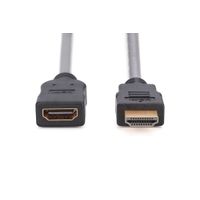 Miniatura 4 de Cable alargador HDMI de alta velocidad  tipo A M/F  5.0m  w/Ethernet  Full HD 60p  dorado  negro