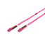 Fiber Optic Patch Cord LC to LC Duplex OM4 color magenta 3m