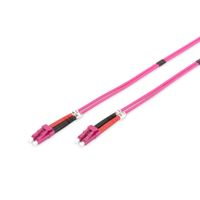Miniatura 2 de Fiber Optic Patch Cord LC to LC Duplex  OM4  color magenta  3m