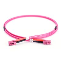 Miniatura 4 de Fiber Optic Patch Cord LC to LC Duplex  OM4  color magenta  3m