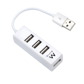 EWENT EW1122 MINI-HUB USB 4 PUERTOS BLANCO