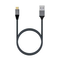 Miniatura 4 de AISENS Cable USB 3.1 Gen2 Aluminio 10Gbps 3A, Tipo USB-C/M-A/M, Gris, 1.0M