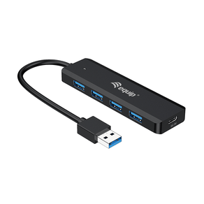 4-Port USB 3.0 Hub with USB-C Adapter