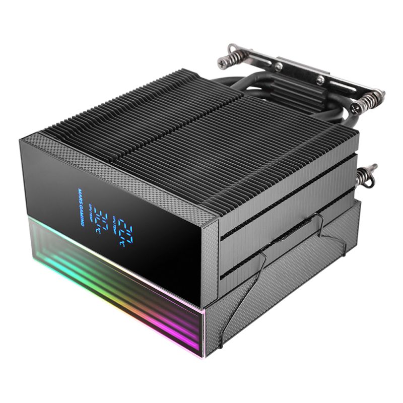 VENTILADOR CON DISIPADOR DE CPU MARS GAMING MCPULCD TDP 300W 120mm PANTALLA LCD ARGB NEGRO - Imagen 4 de 8