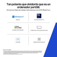 Miniatura 11 de PORTATIL HP ZBOOK FURY 16 G1i MOBILE WORKSTATION  CORE U7-265HX 32GB 1TB SSD 16" W11P