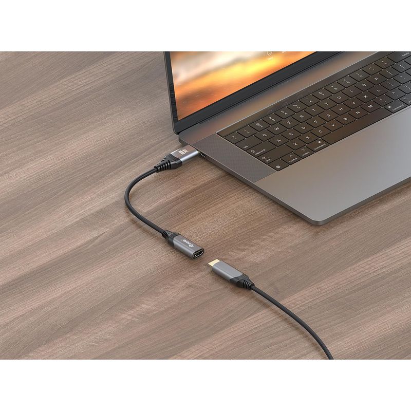 CABLE ADAPTADOR DISPLAYPORT 1.2 A HDMI HEMBRA 4K 0,15CM EQUIP - Imagen 5 de 8