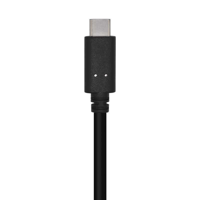 AISENS Cable USB 3.1 Gen 2 10 Gbps 3 A, Tipo C/M-A/M, Negro, 0.5m - Imagen 3 de 4