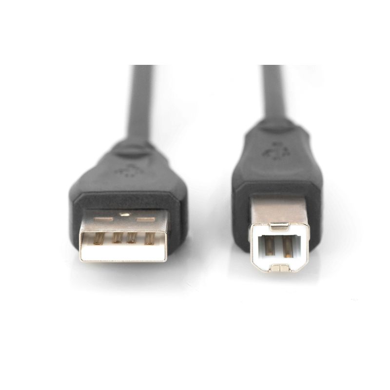 USB 2.0 connection cable type A - B M/M 0.5m USB 2.0 conform bl - Imagen 3 de 3