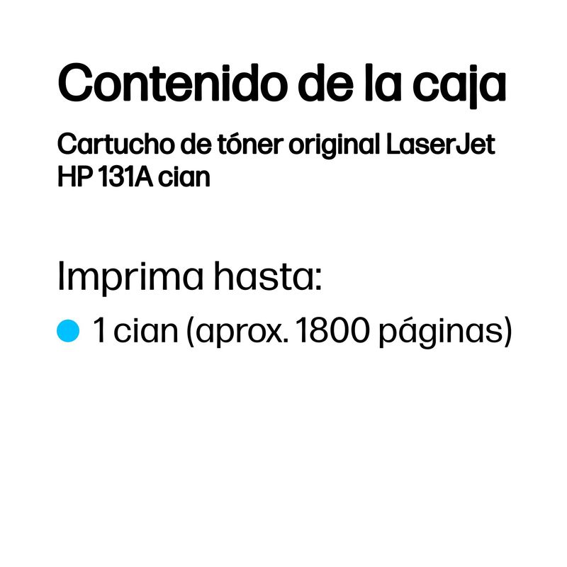 TONER HP CIAN 131A CF211A - Imagen 4 de 8