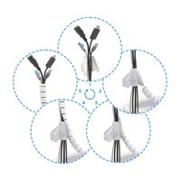 Miniatura 3 de ORGANIZADOR CABLE AISENS EN ESPIRAL 25MM BLANCO 3.0M