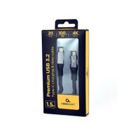 Miniatura 3 de CABLE GEMBIRD USB 3.2 GEN. 2X2 TIPO C DE PRIMERA CALIDAD, 20 GBPS, 100 W, 1,5 M