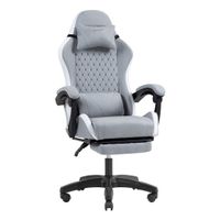 Miniatura 3 de SILLA GAMER MARS GAMING MGCXFSW FABRIC RECLINABLE REPOSAPIES EXTENSIBLE DISE??O TEXTIL BLANCO PLAT