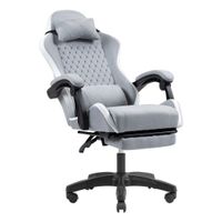 Miniatura 7 de SILLA GAMER MARS GAMING MGCXFSW FABRIC RECLINABLE REPOSAPIES EXTENSIBLE DISE??O TEXTIL BLANCO PLAT