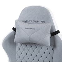 Miniatura 8 de SILLA GAMER MARS GAMING MGCXFSW FABRIC RECLINABLE REPOSAPIES EXTENSIBLE DISE??O TEXTIL BLANCO PLAT