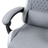 Miniatura 10 de SILLA GAMER MARS GAMING MGCXFSW FABRIC RECLINABLE REPOSAPIES EXTENSIBLE DISE??O TEXTIL BLANCO PLAT