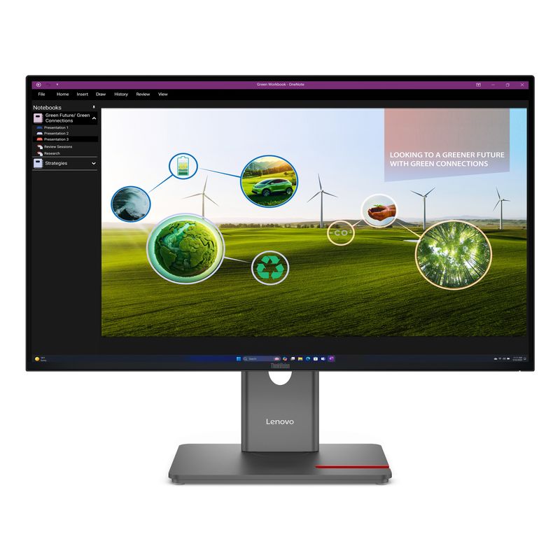 LENOVO ThinkVision P27Q-40 Monitor ThinkVision 27" LED IPS Quad HD HDMI - Imagen 2 de 12