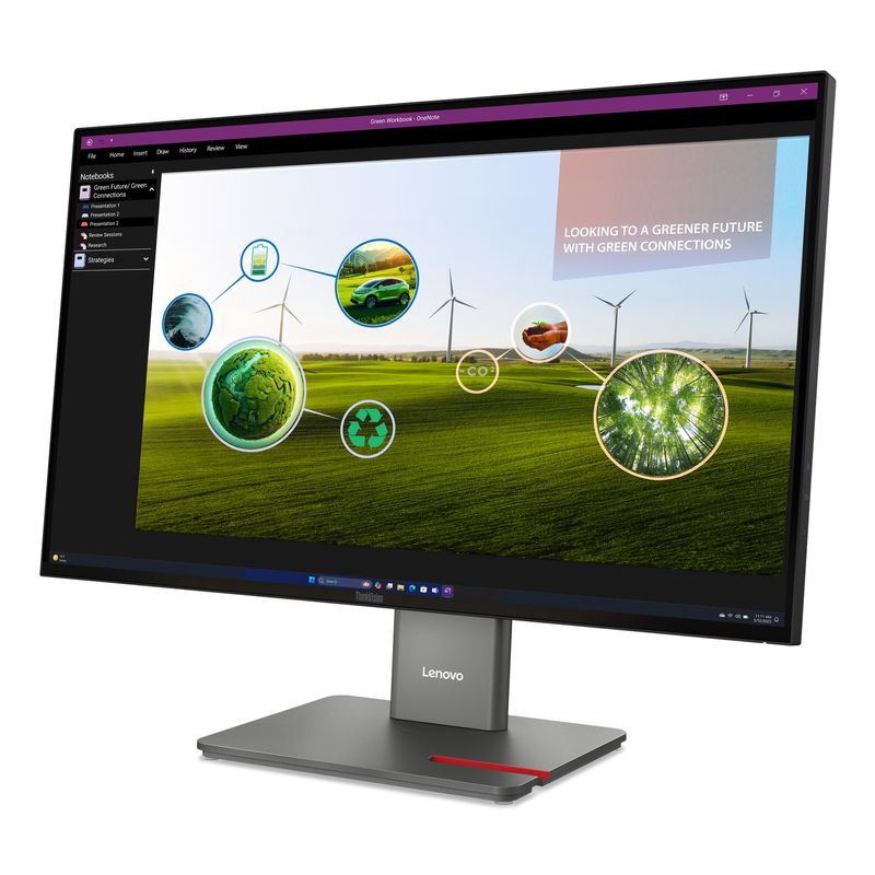 LENOVO ThinkVision P27Q-40 Monitor ThinkVision 27" LED IPS Quad HD HDMI - Imagen 3 de 12