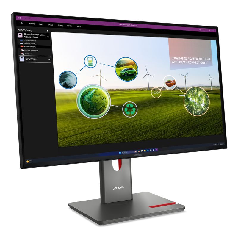 LENOVO ThinkVision P27Q-40 Monitor ThinkVision 27" LED IPS Quad HD HDMI - Imagen 4 de 12