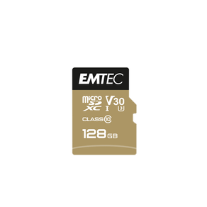 MEMORIA SD MICRO 128GB EMTEC SPEEDIN 95MB/S SD + ADAPTER CLASS 10 UHS1 U3 ECMSDM128GXC10SP