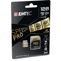 Miniatura 3 de MEMORIA SD MICRO 128GB EMTEC SPEEDIN 95MB/S SD + ADAPTER CLASS 10 UHS1 U3 ECMSDM128GXC10SP